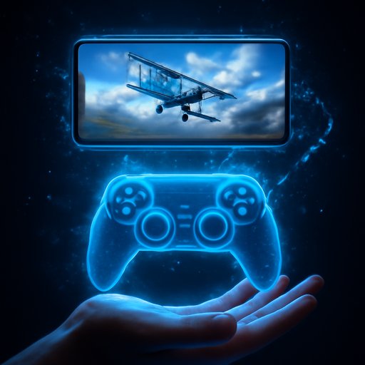999bt aviator style plane game on phone