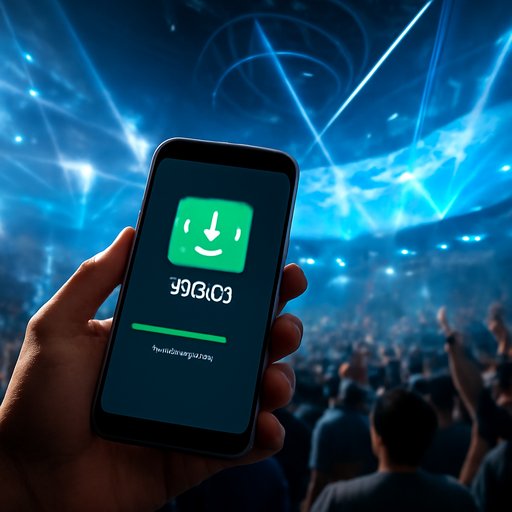 999bt APK file downloading on smartphone